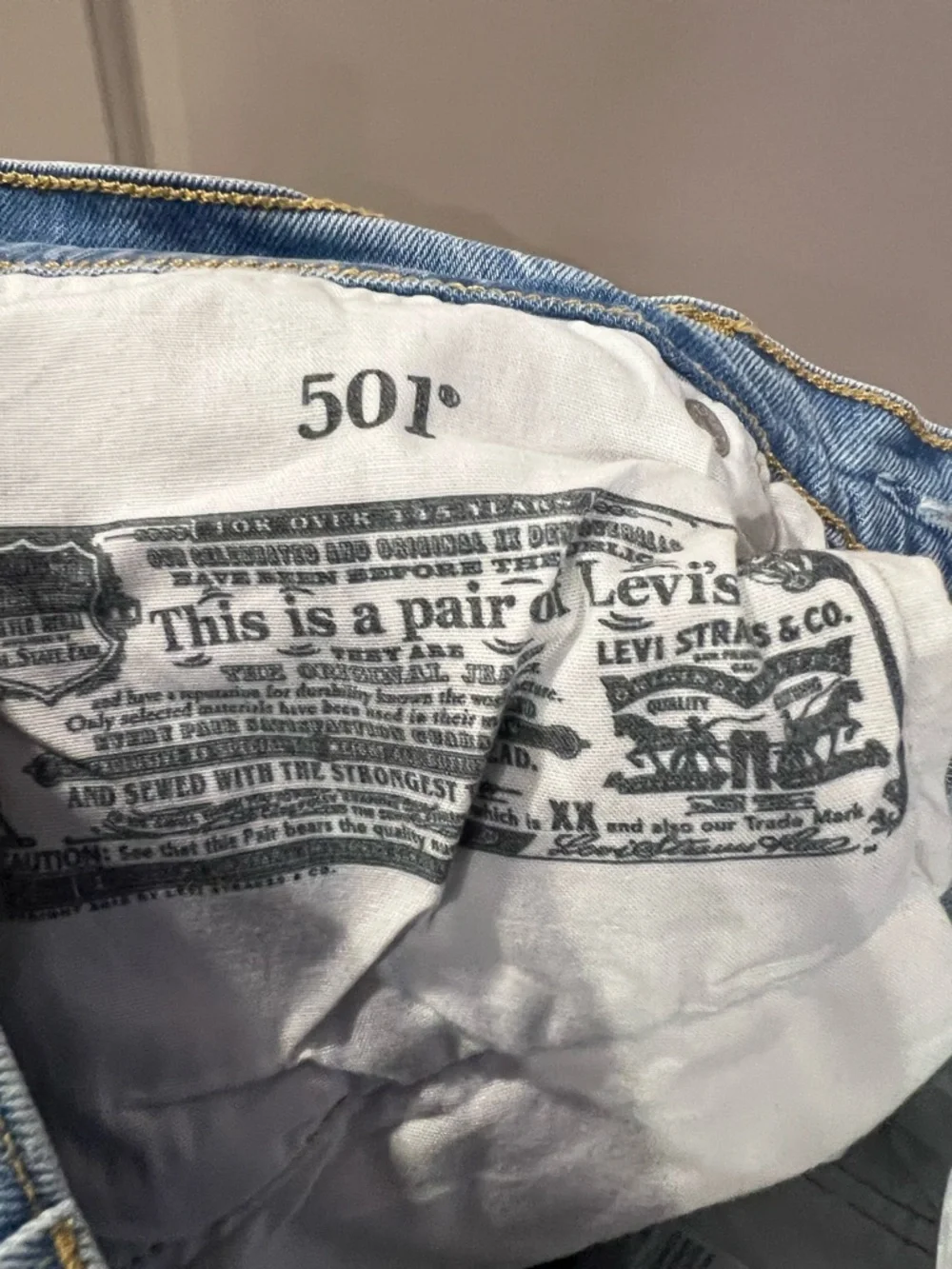 Levi's 501 Faded Light Blue Slim Straight Jeans